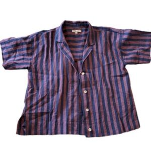 Madewell Striped Shirt - Blue and Purple